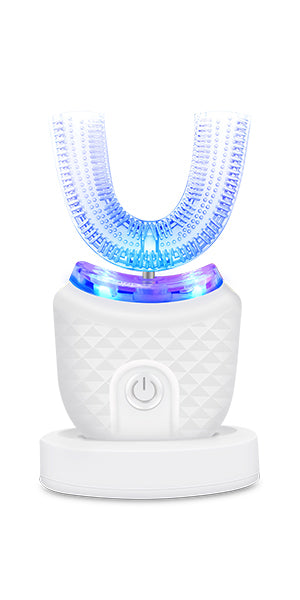 Ultrasonic Electric Toothbrush, U Shaped Automatic Toothbrush for Adults 360° Whole Mouth Toothbrush Whitening IPX7 Waterproof