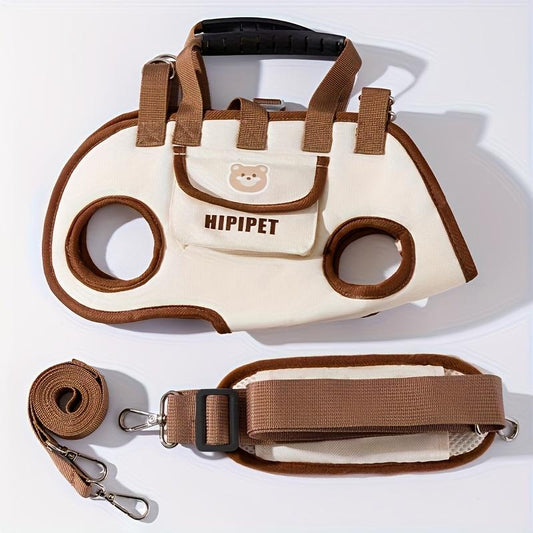 Cat bag, dog bag, outdoor portable, breathable pet traction backpack, hand-held diagonal cross, lightweight travel harness artifact