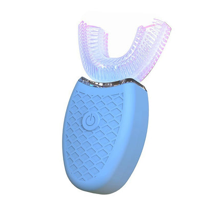 Ultrasonic Electric Toothbrush, U Shaped Automatic Toothbrush for Adults 360° Whole Mouth Toothbrush Whitening IPX7 Waterproof