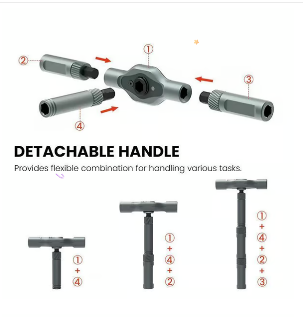 🔥24 in 1 DlY Screwdriver Set Magnetic Compact and Portable Ratchet Screwdriver