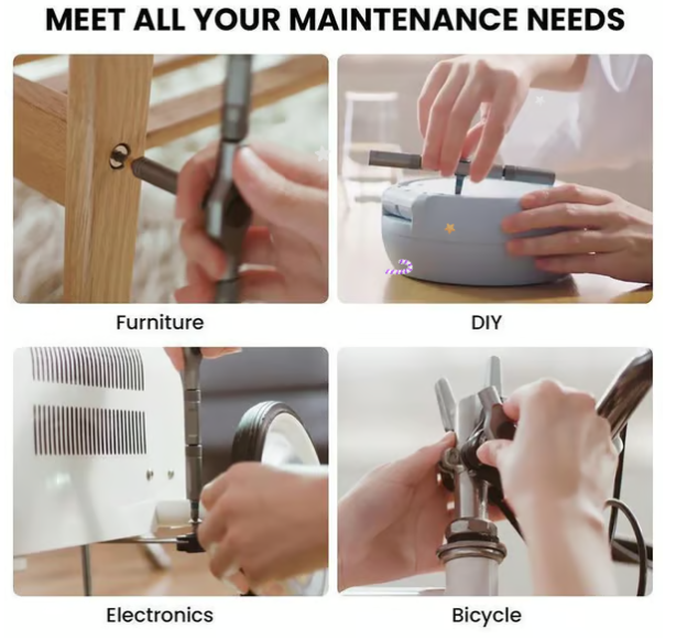 🔥24 in 1 DlY Screwdriver Set Magnetic Compact and Portable Ratchet Screwdriver