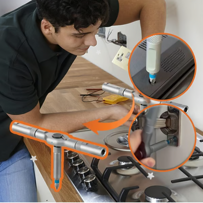 🔥24 in 1 DlY Screwdriver Set Magnetic Compact and Portable Ratchet Screwdriver