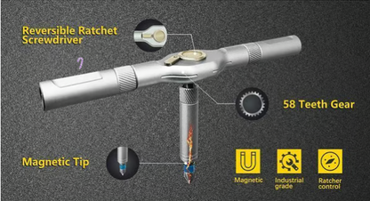 🔥24 in 1 DlY Screwdriver Set Magnetic Compact and Portable Ratchet Screwdriver