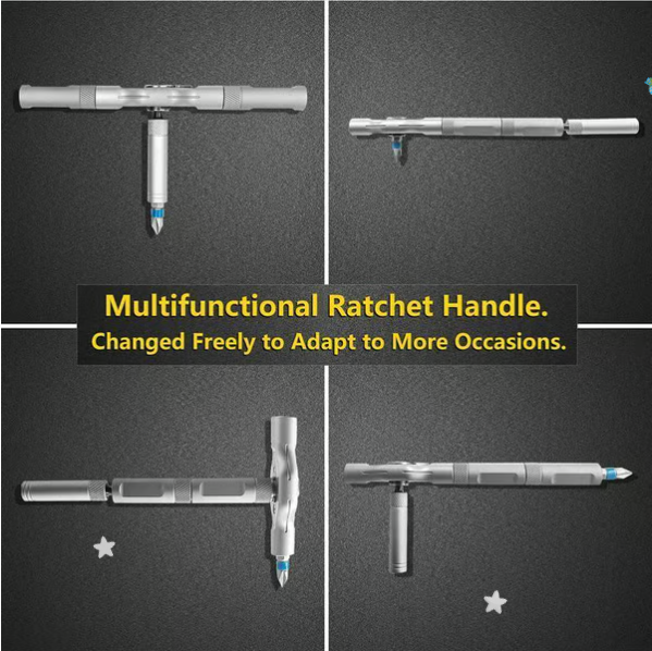 🔥24 in 1 DlY Screwdriver Set Magnetic Compact and Portable Ratchet Screwdriver