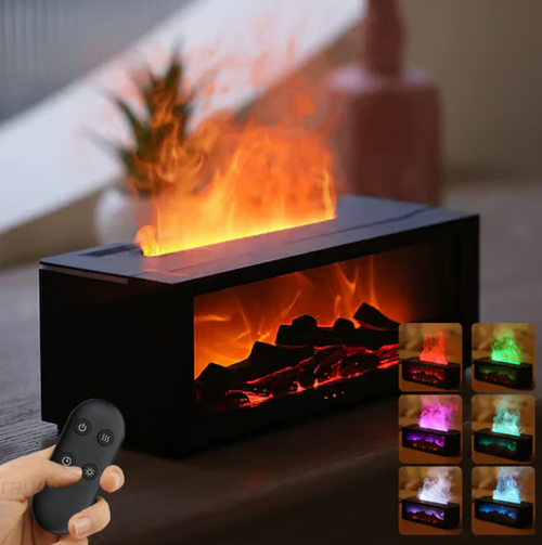 🔥Fireplace Flame Diffuser Humidifier with Remote